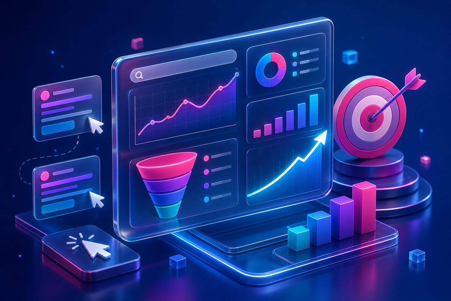 Google Ads campaign analytics and ROI visual